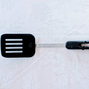 VTG Bonny USA Nylon Slotted Spatula Turner Black & Stainless Steel 12.75"